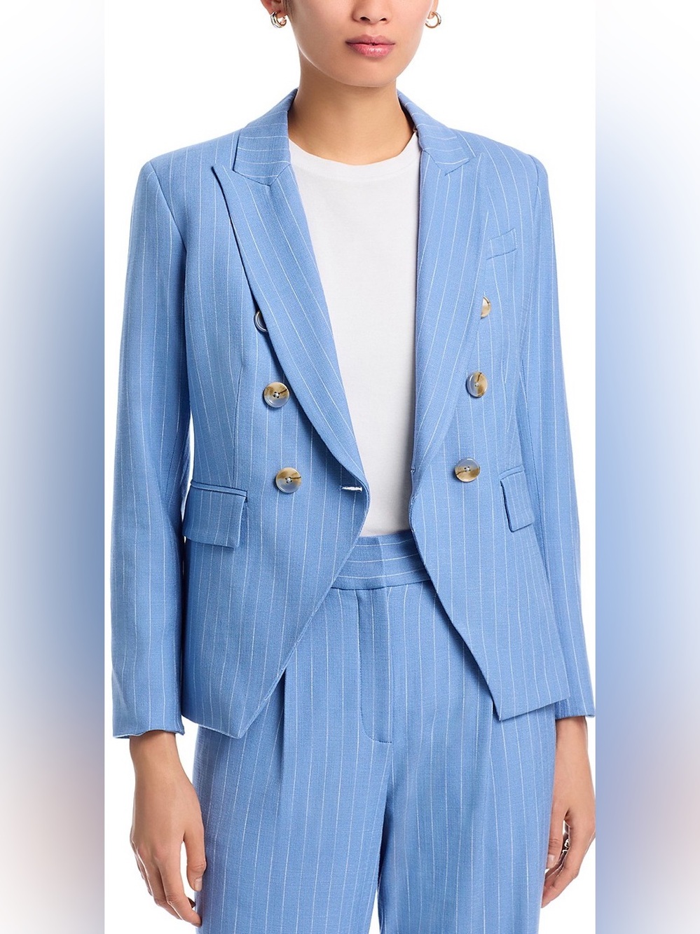 Veronica Beard Miller Dickey Jacket in Blue Jay & Dove